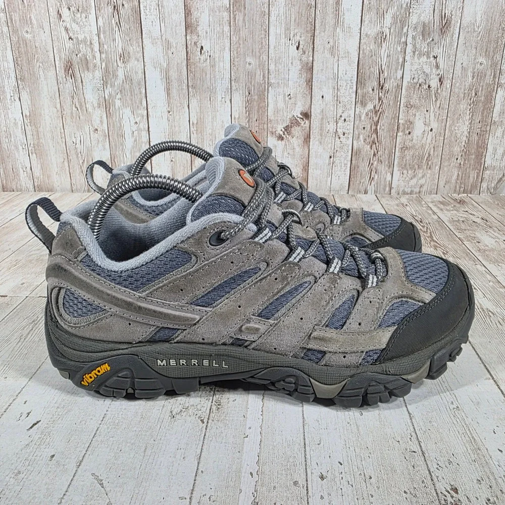 Merrell Moab 2 Vent Womens 9 Hiking Shoes Granite Blue Suede Vibram J06014